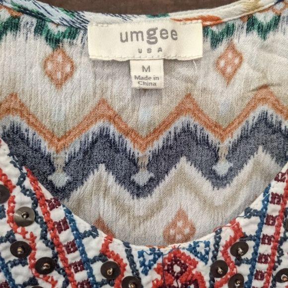 Umgee Dress, size medium, beaded details - Picture 2 of 4